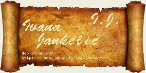 Ivana Jankelić vizit kartica